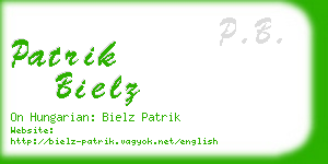 patrik bielz business card